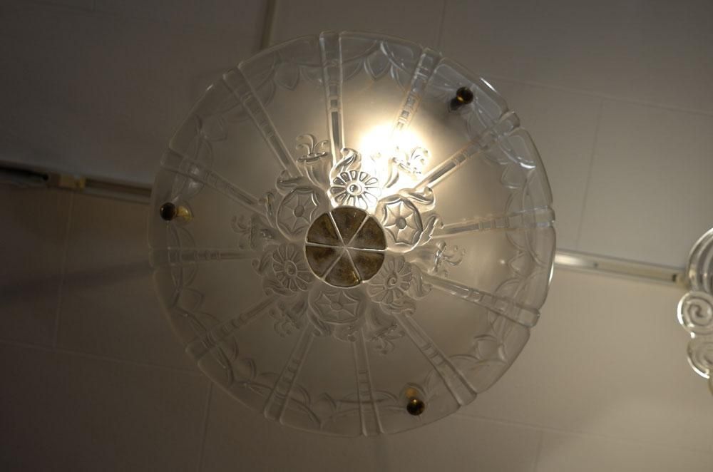 フランスアンティーク照明アールデコ】 Lorrain作 バスク型天井 フランスアンティーク照明アールデコ】 Lorrain作 バスク型天井