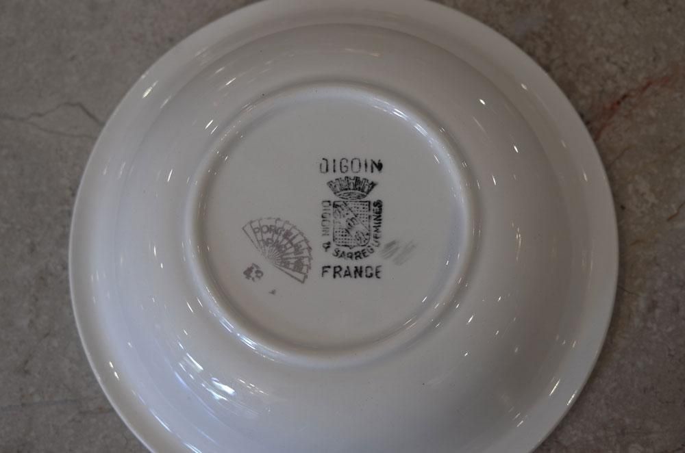 DIGOIN Sarreguemines サルグミンヌ　皿 アンティークプレート 深皿 TSARINE フランス サルグミンヌ製