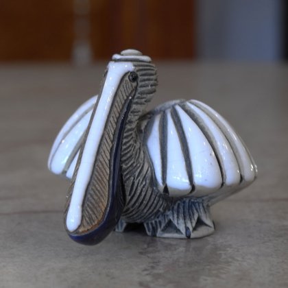 【フランスヴィンテージ置物】鳥オブジェ 南米ベネズエラ 陶器製 インテリア パリ