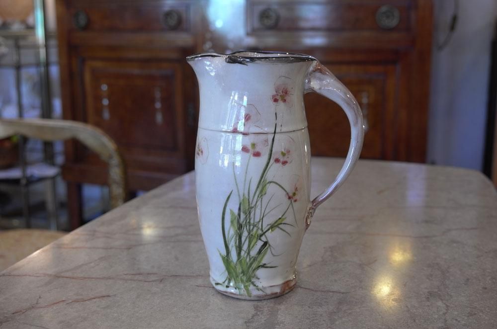 ハートの水差し 易けれ イタリア製 陶器 花瓶 ハートの水差し 易けれ イタリア製 陶器 花瓶