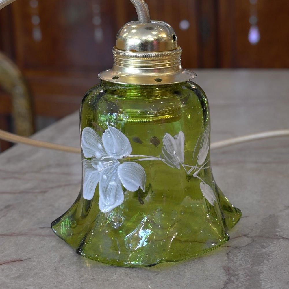 フランスアンティーク照明アールヌーボー】ペンダントライト 花