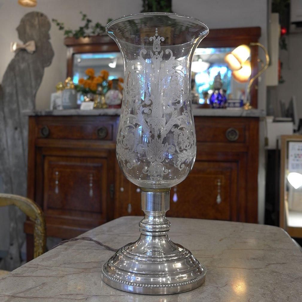 フランスアンティーク照明アールヌーボー】Baccarat テーブル フランスアンティーク照明アールヌーボー】Baccarat テーブル