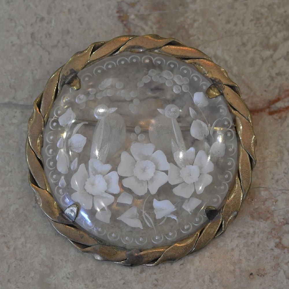 フランスヴィンテージアクセサリーレディース】ブローチ