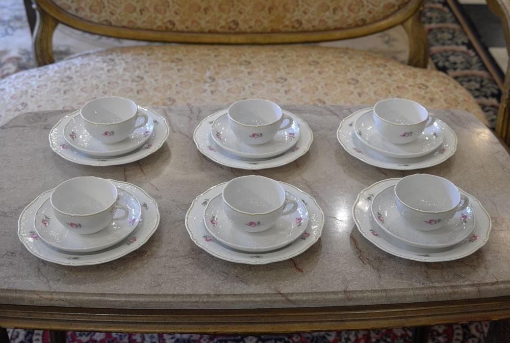 ドイツヴィンテージ雑貨】MEISSEN マイセンローズ 18点セット カップ