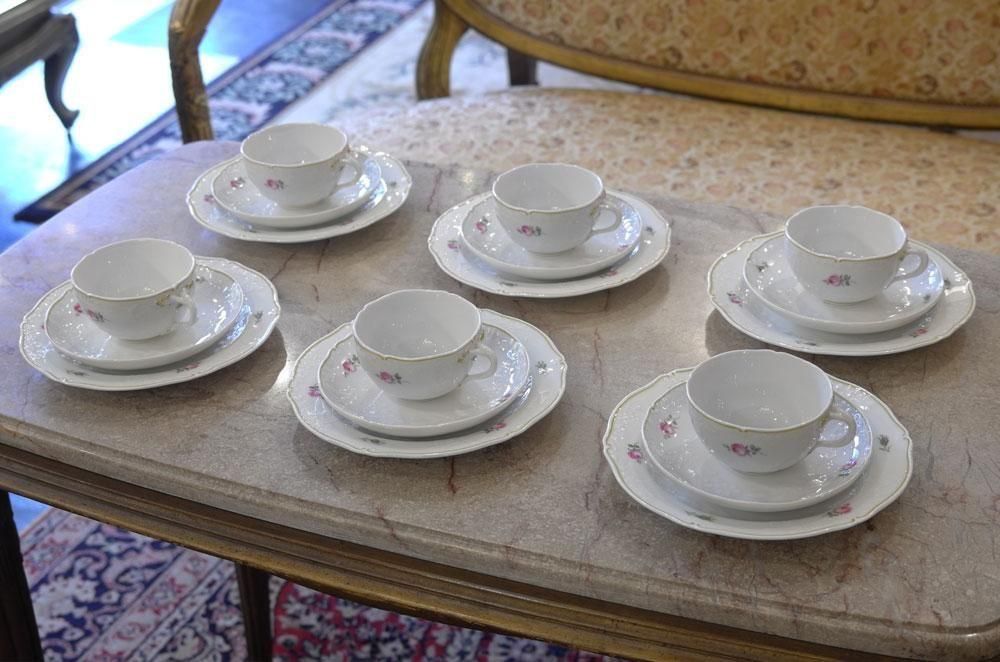 ドイツヴィンテージ雑貨】MEISSEN マイセンローズ 18点セット カップ