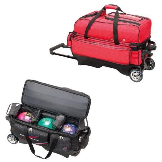 売れ筋新商品 B20-2380 N＆Kプロ - 3ボールカート（ボウリングバッグ） ボール