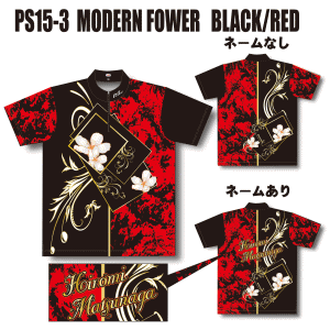 ABS MODERN FLOWER＜PS15-3＞BLACK/REDの商品画像