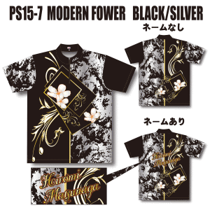 ABS MODERN FLOWER＜PS15-7＞BLACK/SILVERの商品画像