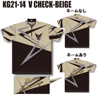 ケーゲル KG21-14＜V CHECK/BEIGE＞（ボウリングウェア）の商品画像