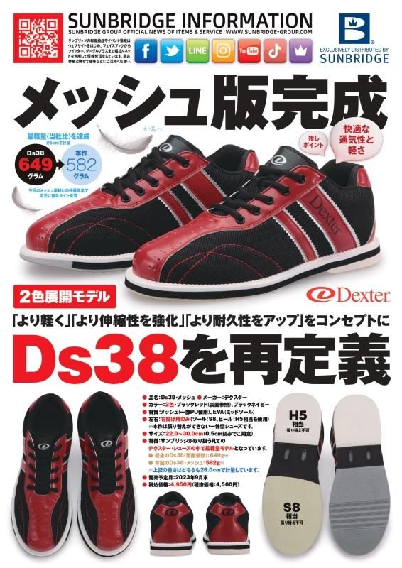 従来シューズの軽量化モデル】デクスター Ds38 メッシュ 従来シューズの軽量化モデル】デクスター Ds38 メッシュ
