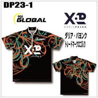 ABS ダリア・パヨング来日記念モデル ジップアップシャツ＜DP23-1＞BK/OR/GR（ボウリングウェア）の商品画像