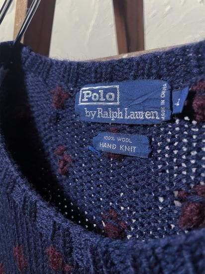 木更津 古着屋 Tsumiki」HAND KNIT POLO by Ralph Lauren 木更津 古着屋 Tsumiki」HAND KNIT POLO by Ralph Lauren