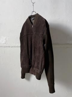 Euro leather front switch design knit