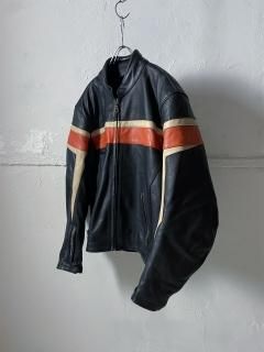Euro leather racing jacket