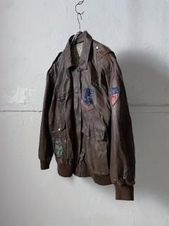 Euro A2 type leather flight jacket