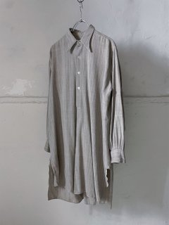 30~40s Euro vintage "Linen" grandpa shirt