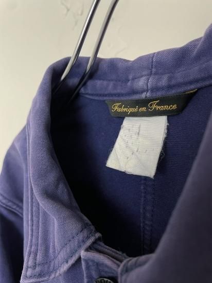 木更津 古着屋 Tsumiki」French work moleskin jacket 茄子紺