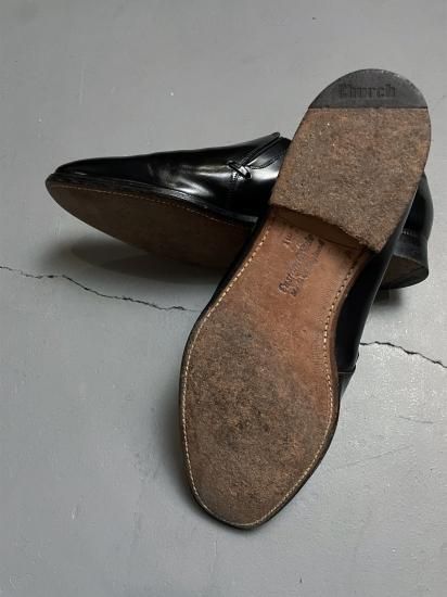 木更津 古着屋 Tsumiki」OLD Church's 3都市 Side elastic （旧