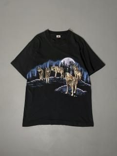 90s USA Animal print tee size L