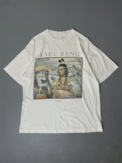 「木更津 古着屋 Tsumiki」KARL BANG art T-shirt size XL（アメリカ古着 カール・バン アートTシャツ）