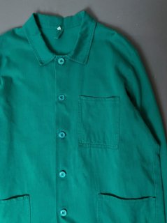 French color work jacket "green"
