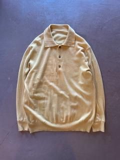 Euro knit polo "yellow" size S
