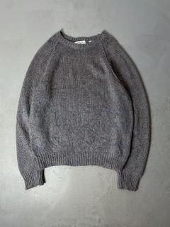 middle gauge plain sweater 