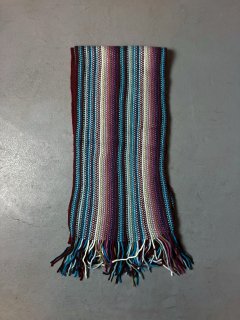 Euro stripe knit muffler 