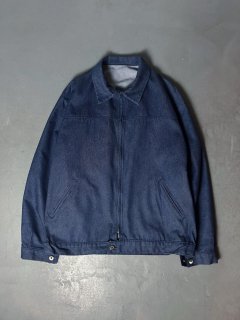 70s French work zip denim jacket