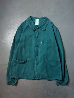 French work green jacket