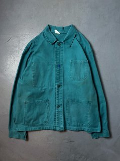 French work green jacket