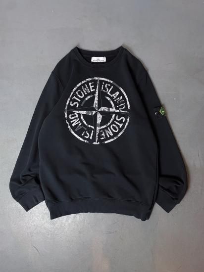 本日発送 ストーンアイランド stone ヴィンテージ スウェット 木更津 古着屋 Tsumiki」STONE ISLAND sweat shirt（ユーロ古着