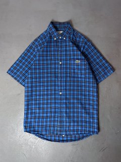 French LACOSTE s/s check shirt 
