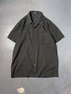 over dyed black s/s shirt 