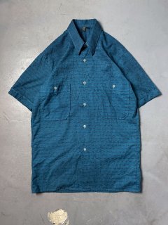 over dyed black s/s shirt 