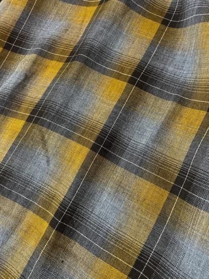 木更津 古着屋 Tsumiki」60s vintage ombre check Rayon shirt