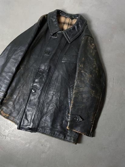 コルビジェジャケット　　　　　　　　　　　　　年代不明　ビックサイズ　ボロ コルビジェジャケット 年代不明 ビックサイズ ボロ - メルカリ