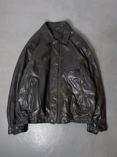 木更津 古着屋 Tsumiki」80s Euro Leather Jacket （80年代 ユーロ古着
