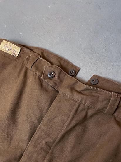50s ユーロヴィンテージ　レイルロードパンツ 40's～50's フレンチレイルロードワークパンツ [Dead Stock