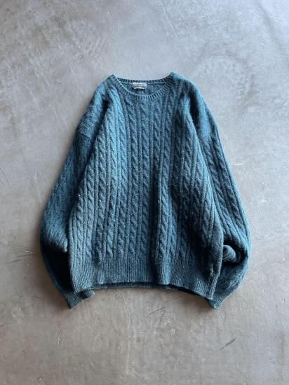 【美品】バーバリー ニット ノバチェック スコットランド製 Lサイズ 男女兼用 バーバリーズ 100%ラムウールニット セーター ノバチェック ネイビー