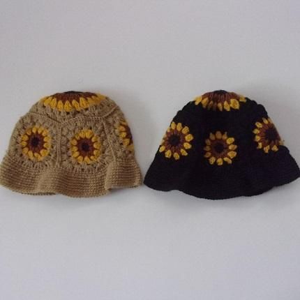 グランドホールセール Niche ニット /ニッチ F21-ngak-70 / FLOWER SUN - Hat Crochet 帽子