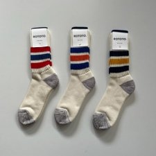<img class='new_mark_img1' src='https://img.shop-pro.jp/img/new/icons43.gif' style='border:none;display:inline;margin:0px;padding:0px;width:auto;' />ROTOTO   COARSE RIBBED OLDSCHOOL CREW SOCKS