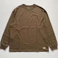 <img class='new_mark_img1' src='https://img.shop-pro.jp/img/new/icons16.gif' style='border:none;display:inline;margin:0px;padding:0px;width:auto;' /> organicsta / ˥å   7.3oz ORGANIC COTTON POCKET LONG TEE / OLIVE