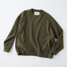 <img class='new_mark_img1' src='https://img.shop-pro.jp/img/new/icons16.gif' style='border:none;display:inline;margin:0px;padding:0px;width:auto;' />20%OFF GOLD() / WOOL SUPER 140's FLEECE RAGLAN CREW NECK SHIRT