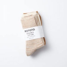 <img class='new_mark_img1' src='https://img.shop-pro.jp/img/new/icons1.gif' style='border:none;display:inline;margin:0px;padding:0px;width:auto;' />ROTOTO / ORGANIC DAILY 3 PACK RIBBED CREW SOCKS