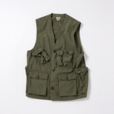 <img class='new_mark_img1' src='https://img.shop-pro.jp/img/new/icons1.gif' style='border:none;display:inline;margin:0px;padding:0px;width:auto;' /> GOLD / COTTON WEATHER CLOTH C-1 VEST