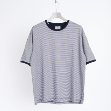 <img class='new_mark_img1' src='https://img.shop-pro.jp/img/new/icons16.gif' style='border:none;display:inline;margin:0px;padding:0px;width:auto;' />CURLY&Co. / SPLIT RAGLAN FINE-BORDER TEE
