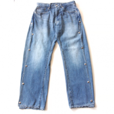 <img class='new_mark_img1' src='https://img.shop-pro.jp/img/new/icons1.gif' style='border:none;display:inline;margin:0px;padding:0px;width:auto;' />OLD PARK / DOT JEANS - BLUE [ OPJ-10 ]