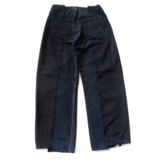 <img class='new_mark_img1' src='https://img.shop-pro.jp/img/new/icons1.gif' style='border:none;display:inline;margin:0px;padding:0px;width:auto;' />OLD PARK / BAGGY JEANS -  BLACK - size M-01  [ OP-426 ]