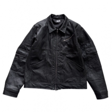 <img class='new_mark_img1' src='https://img.shop-pro.jp/img/new/icons1.gif' style='border:none;display:inline;margin:0px;padding:0px;width:auto;' />OLD PARK / ZIP UP WORK JACKET - LEATHER